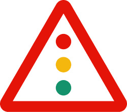P-3 - Traffic lights road sign