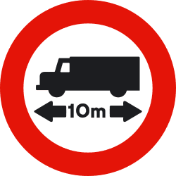 R-203 - Length limitation road sign
