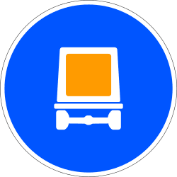 R-414 - Road for vehicles carrying dangerous goods road sign
