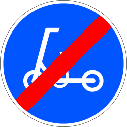 R-515 - End of road for personal mobility devices road sign