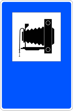 S-109 - Caravan Site road sign