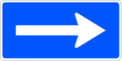 S-12 - Section of one-way road road sign