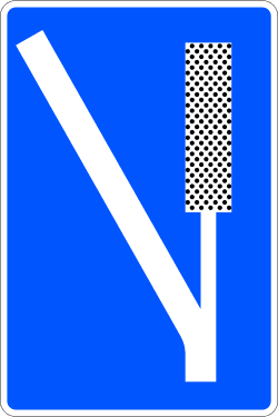 S-16 - Emergency braking zone road sign