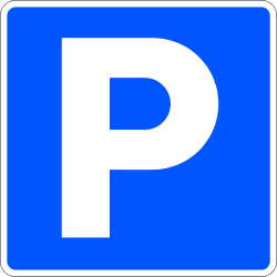 S-17 - Parking road sign