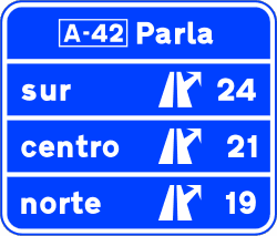 S-247 - Advance Sign for Exits on a Bypass Road road sign