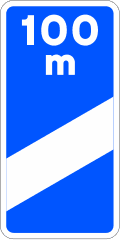 S-26c - Countdown beacon (100 m) road sign