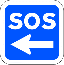 S-27 - Roadside assistance road sign