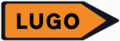 S-348 - Detour destination sign road sign