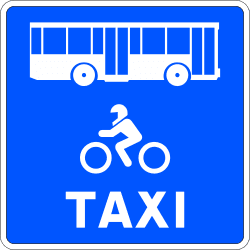 S-51a - Lane Reserved for Specific Vehicle Types road sign