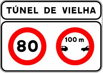 S-532 - Tunnel Location Sign on a Conventional or Multi-lane Road with Specific Traffic Obligations road sign