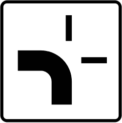 S-852 - Direction of priority road road sign