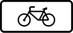 S-880d - Signaling application to cycles road sign