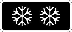 S-890a - Signaling application in certain conditions (snow) road sign