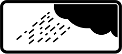 S-890b - Signaling application in certain conditions (rain) road sign