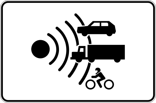 S-991a - Control de velocidad en road convencional o road multilane road sign