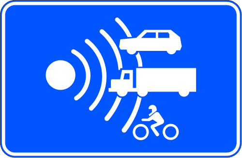 S-991b - Control de velocidad en motorway o dual carriageway road sign