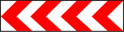 TB-2 - Narrow directional panel road sign