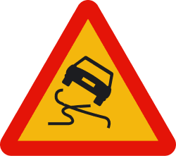 TP-19 - Slip pavement road sign