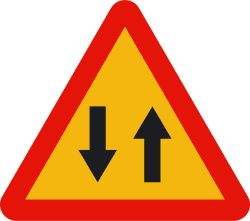 TP-25 - Traffic in both directions road sign