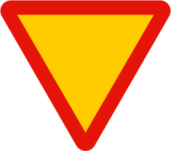 TR-1 - Yield road sign