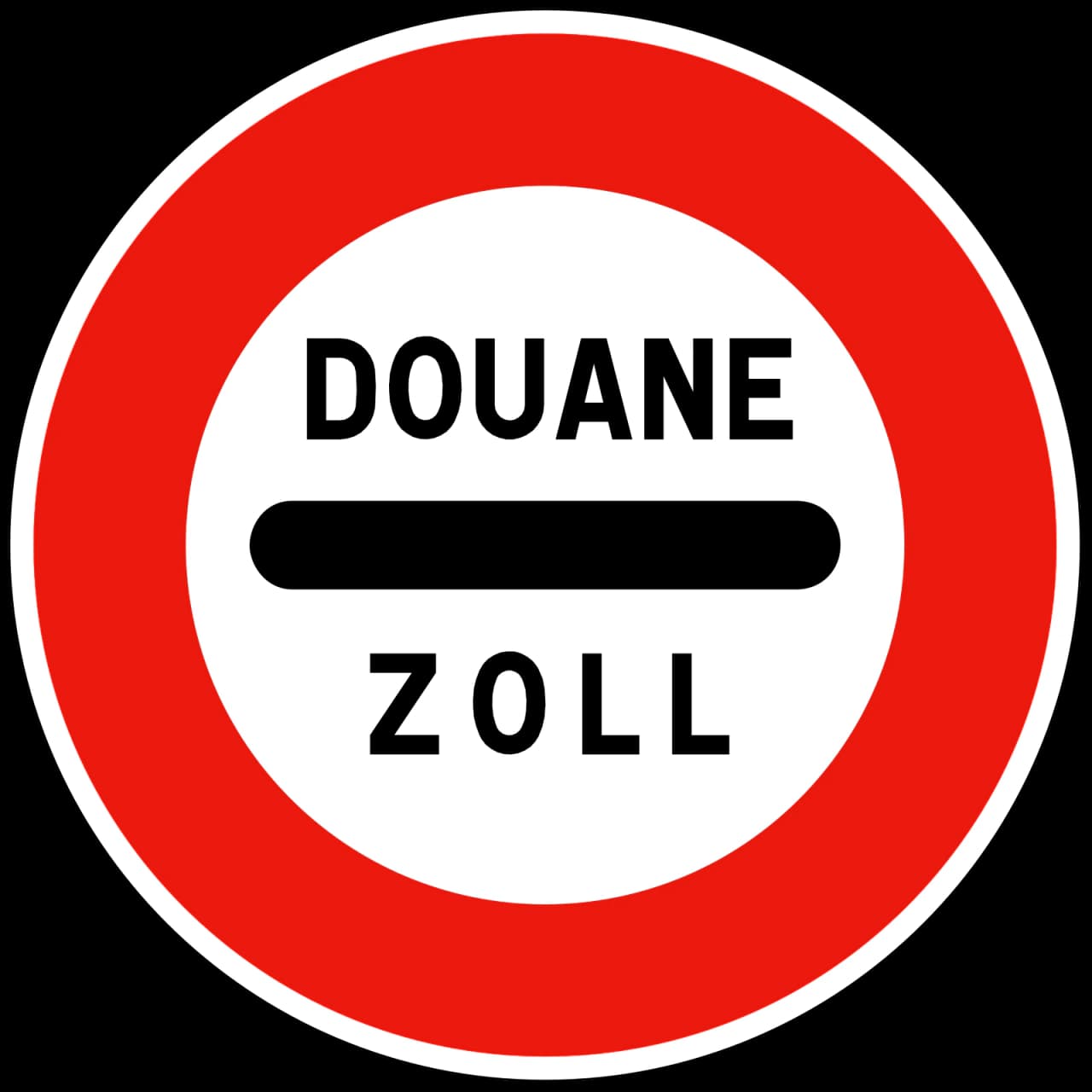 B4 - Stop - cło znak drogowy