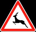 Znak Dzikie zwierzęta (A15b)