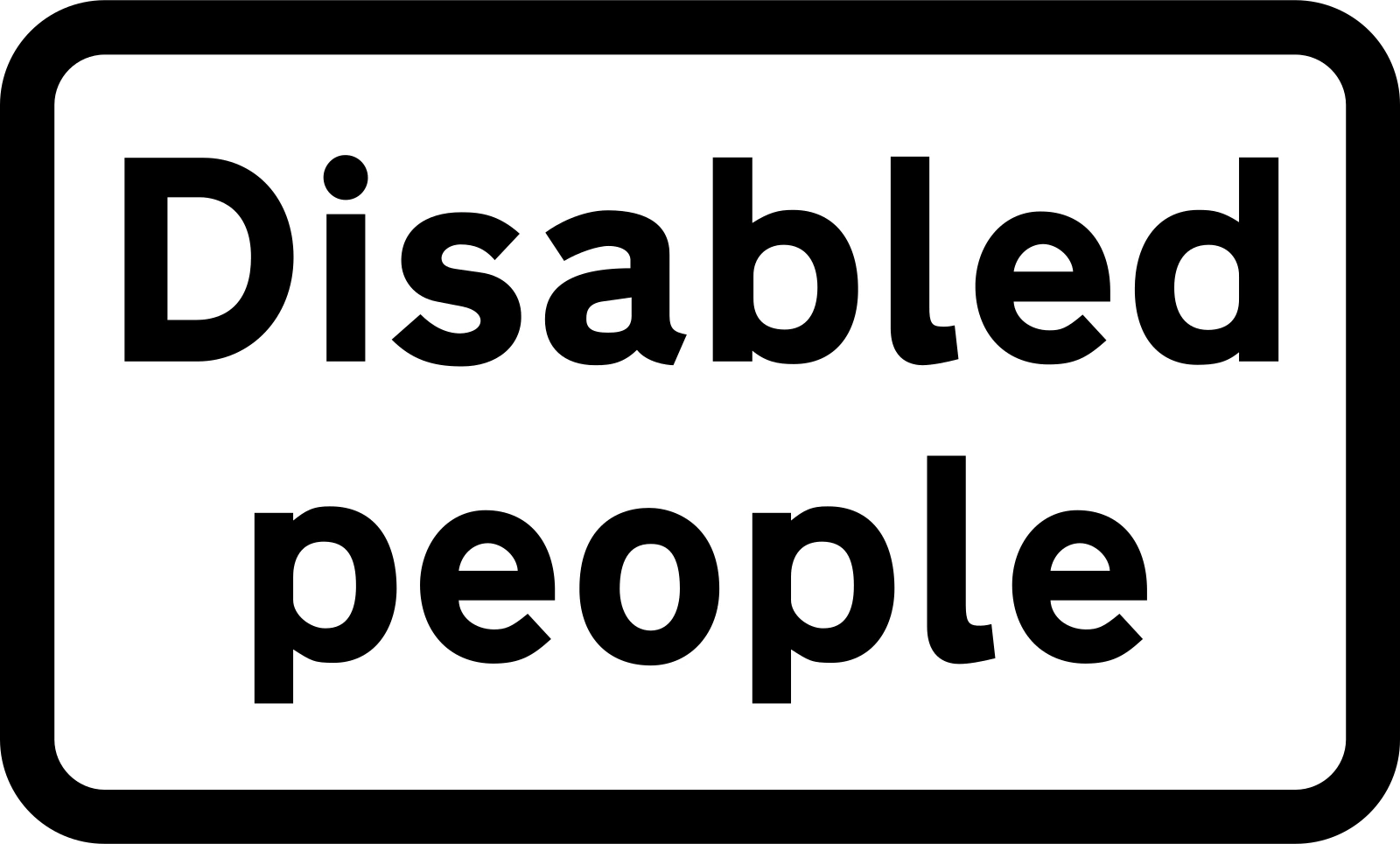 547.4 - Disabled pedestrians road sign