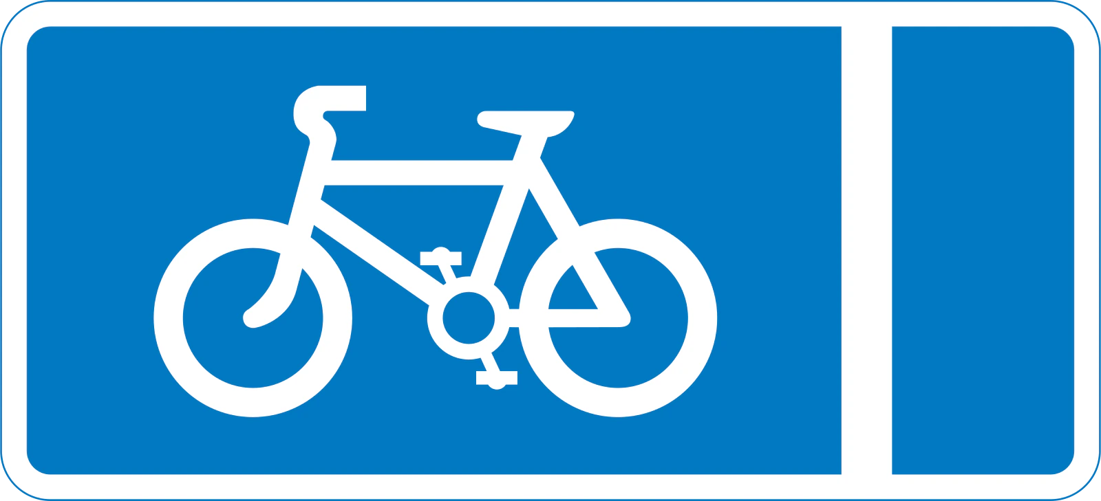 959.1 - With flow cycle lane road sign