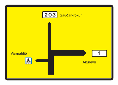 703.2 - Diagrammatic Local Direction Sign road sign