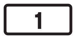 723.13 - White Road Number Sign road sign