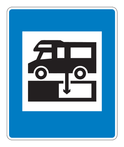 762.10 - Sewage Tank Discharge road sign