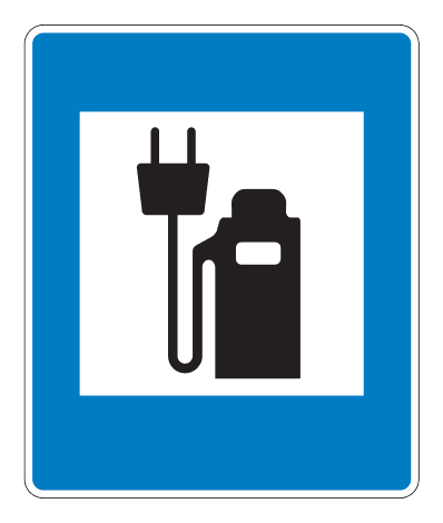 762.5 - Electric Charging Station road sign