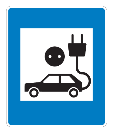 E03.16 - Charging For Electric Cars road sign