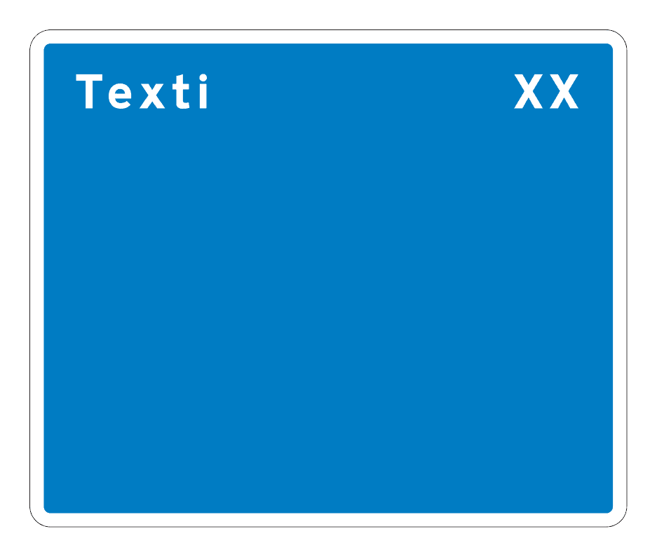 650.3 - Text Panel for Local Services Information Board road sign