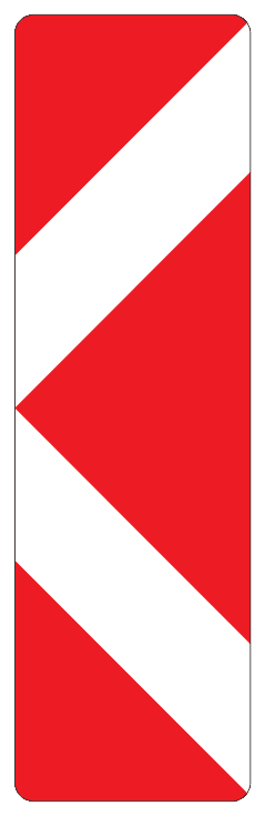 904F2 - Directional Sign, Construction road sign