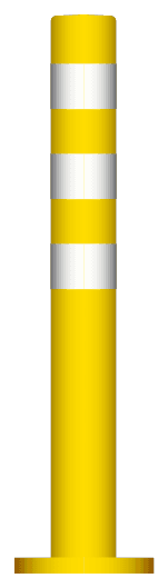 940 - A Post For Delimiting A Central Island Or Restricted Area road sign