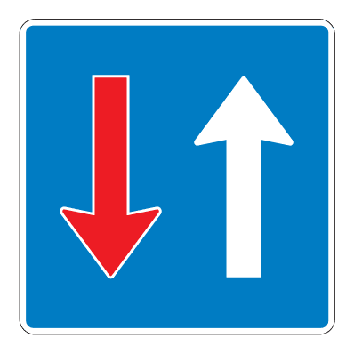 214 - Priority Over Oncoming Traffic road sign