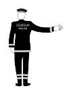 umferdarstjorn-logreglu-2 - Police Traffic Control 2 road sign