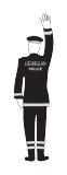 umferdarstjorn-logreglu-4 - Police Traffic Control 4 road sign