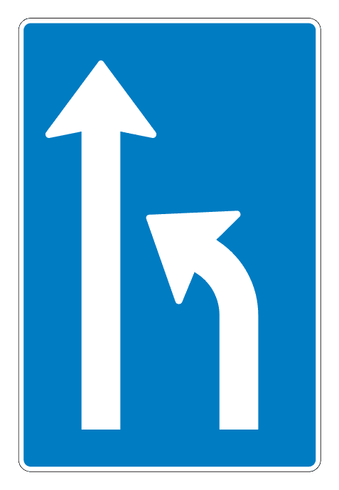 500.60.afv_-1 - Overhead Lane-Use Sign - Straight Ahead and Exit Right road sign
