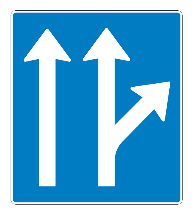 500.80.aih_-1 - Overhead Lane-Use Sign 500.80.aih_-1 road sign