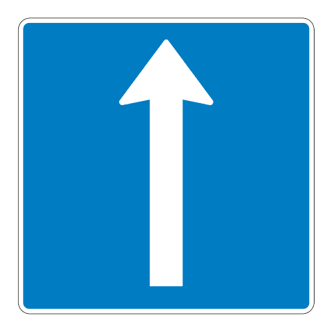 501a - Overhead Lane Marking Sign 501a road sign