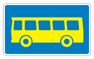 508 - Group Vehicles In Public Transport road sign