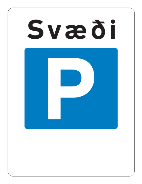 576 - Limits Of The Area Where Vehicles May Be Parked (a) road sign