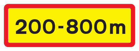 804.1 - Length of Validity Plate road sign