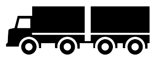 807.4 - Vehicle Class Plate - Truck with Trailer road sign
