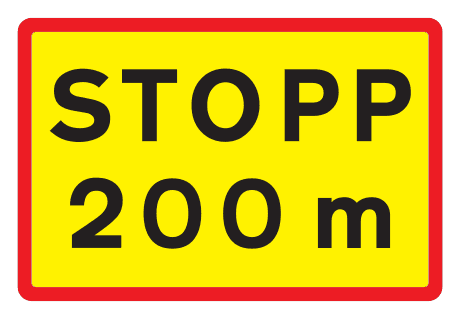 824 - Obligation To Stop Ahead road sign