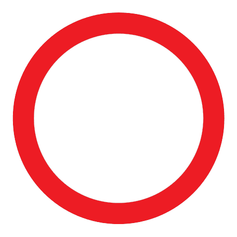 306.0 - Dynamic All Driving Prohibited road sign