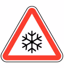 A11 - Neve ou gelo (Neve ou gelo) (A11) road sign