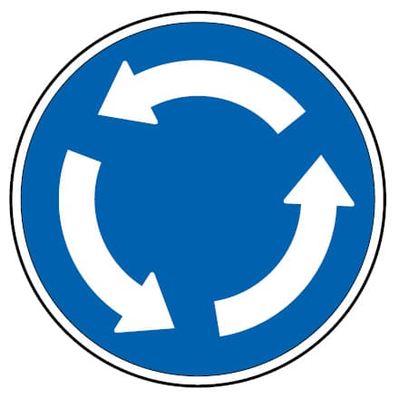 D4 - D4 - Rondell (Rondell) vägmärke